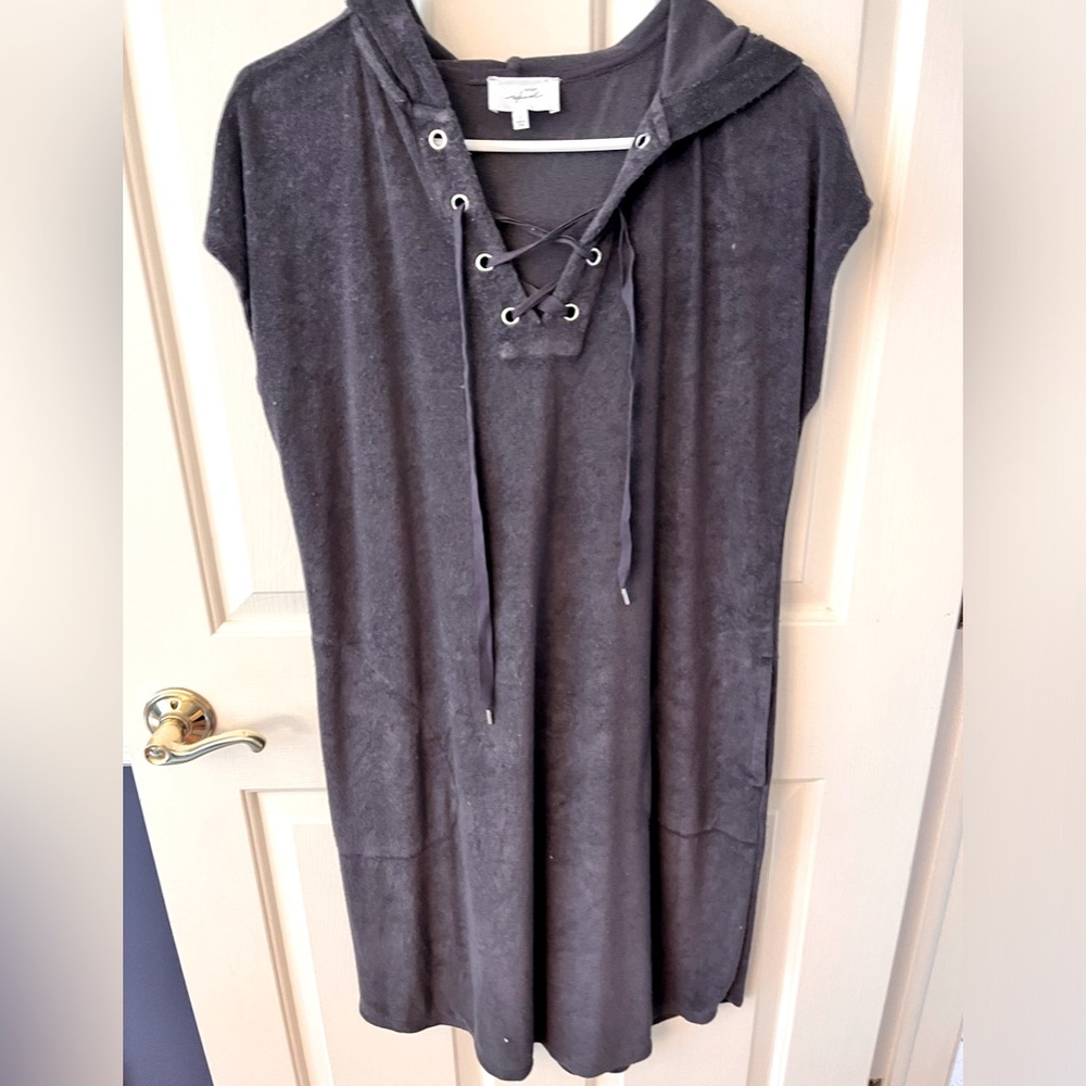 Soma- Hooded Terry Cover-Up- Large